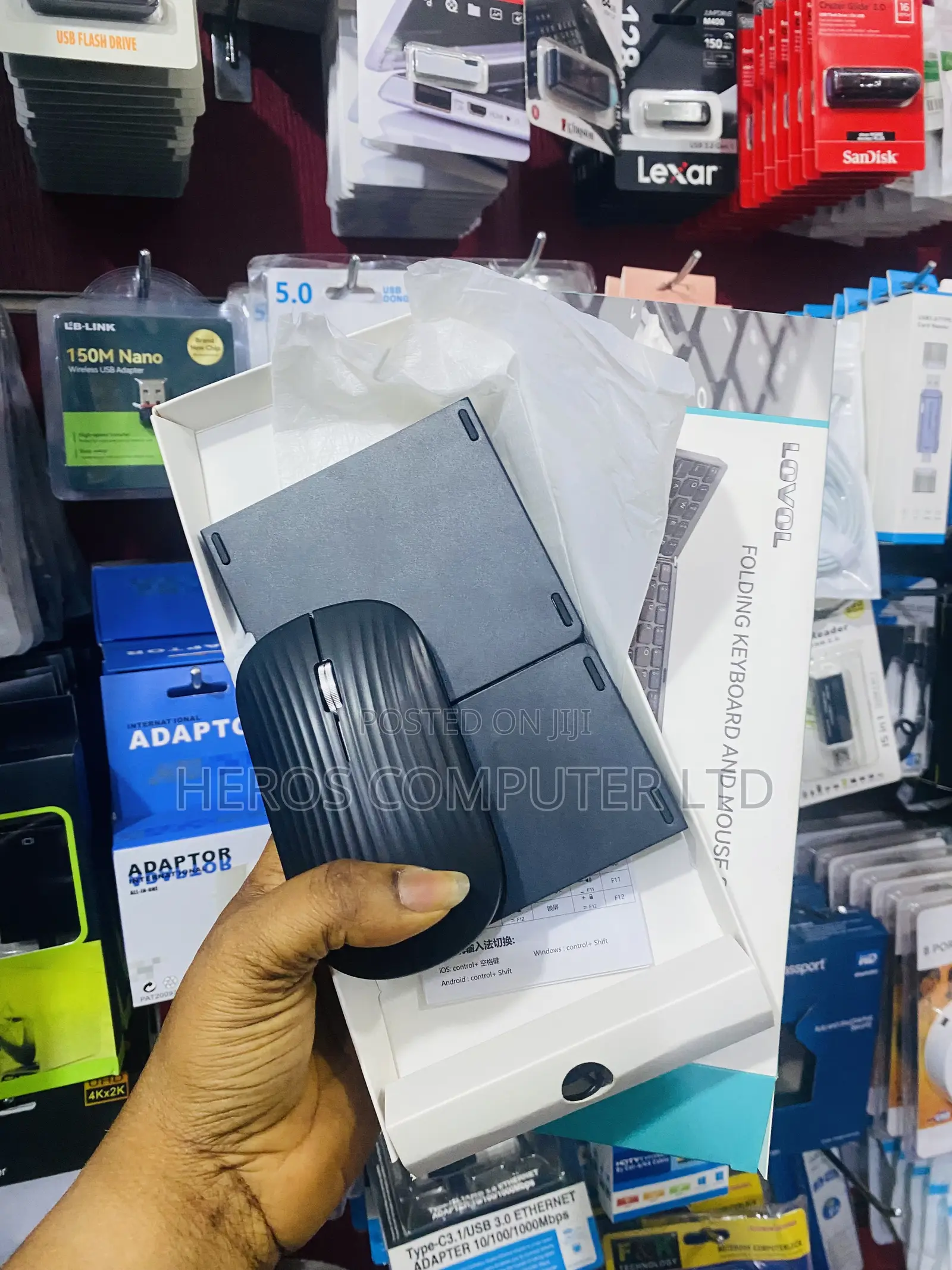 Folding Keyboard and Mouse Set( Bluetooth)