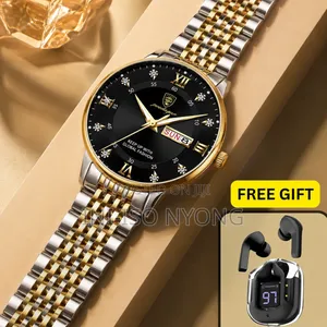 Poedagar Luxury Men's Watch + Free Original Earbud