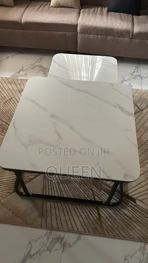Modern Marble Top Center Table Set – Neatly Used