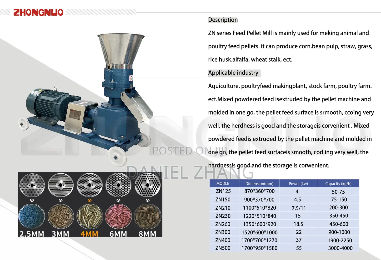 Pelletizer Machine 150kg Per Hour