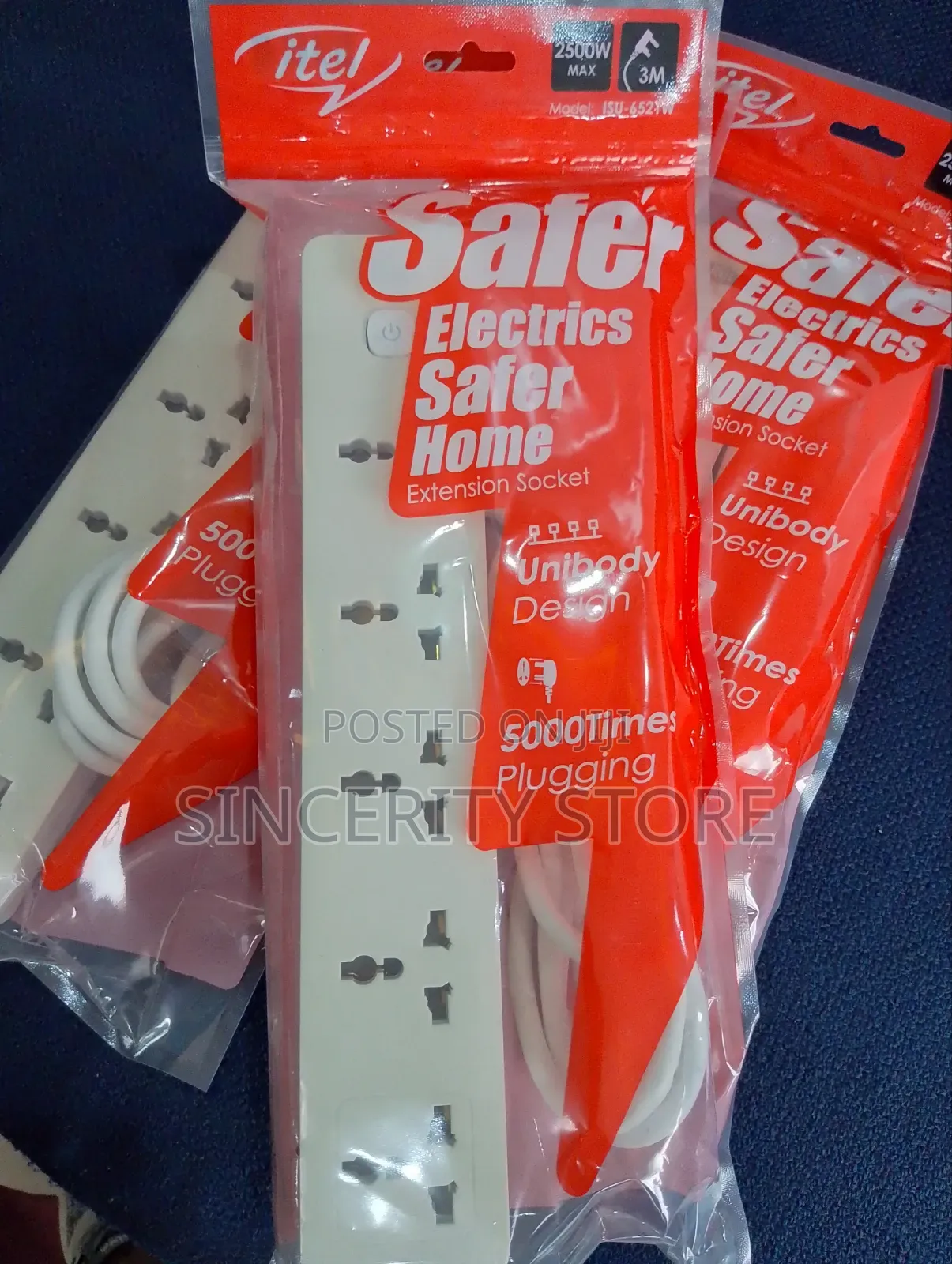 5 Ways Itel Extension Sockets (3m)