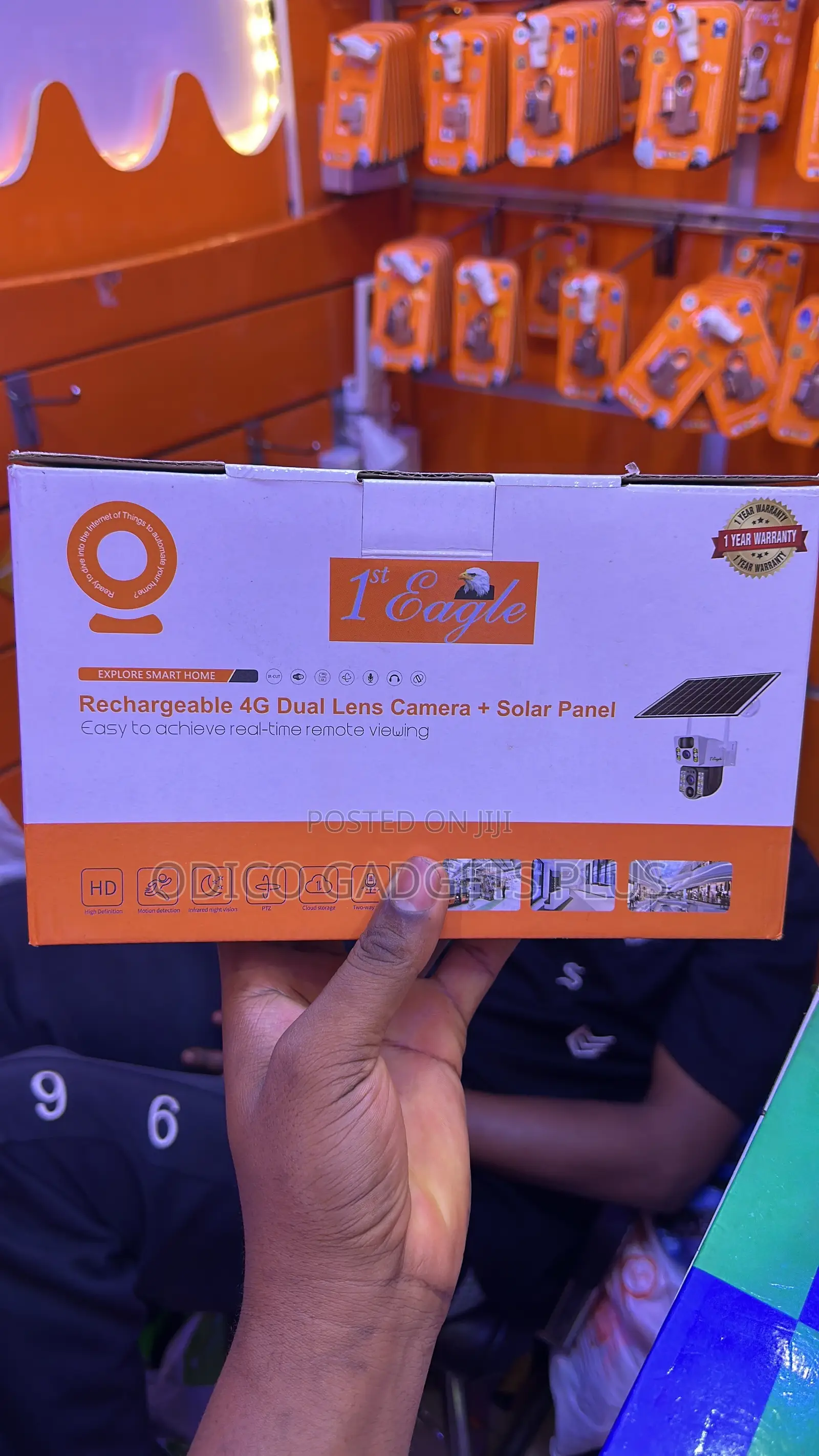 Reachable 4g Dual Lens Camera Plus Solar Panel