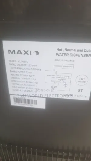 Brand New Maxi Water Dispenser Bottom Loader Hot Cold Normal Water