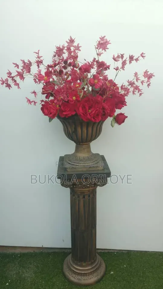 Rusting Gold Pedestal Rental Service