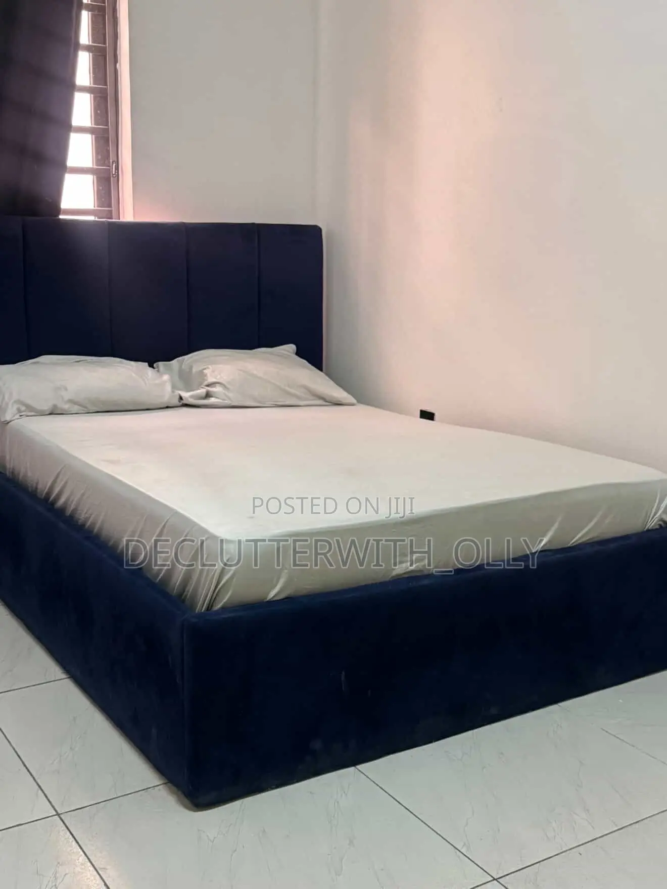 Blue Bed Frame