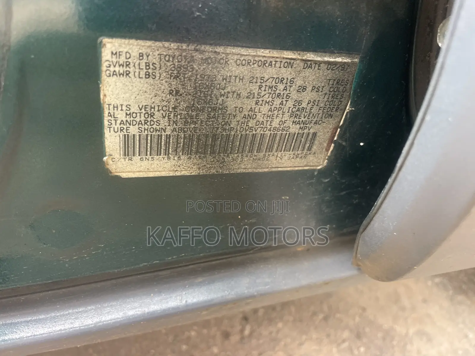 Toyota RAV4 Base 4x4 1997 Green
