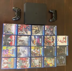 Sony Playstation 4 Slim With Two Pads 19 Game CDS