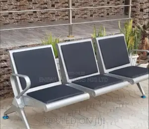 Silver and Black Color 3in1 Waiting Chair