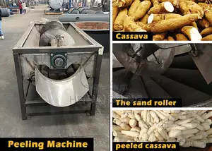 1 TPH Sand Roller Cassava Peeling Machine for Garri