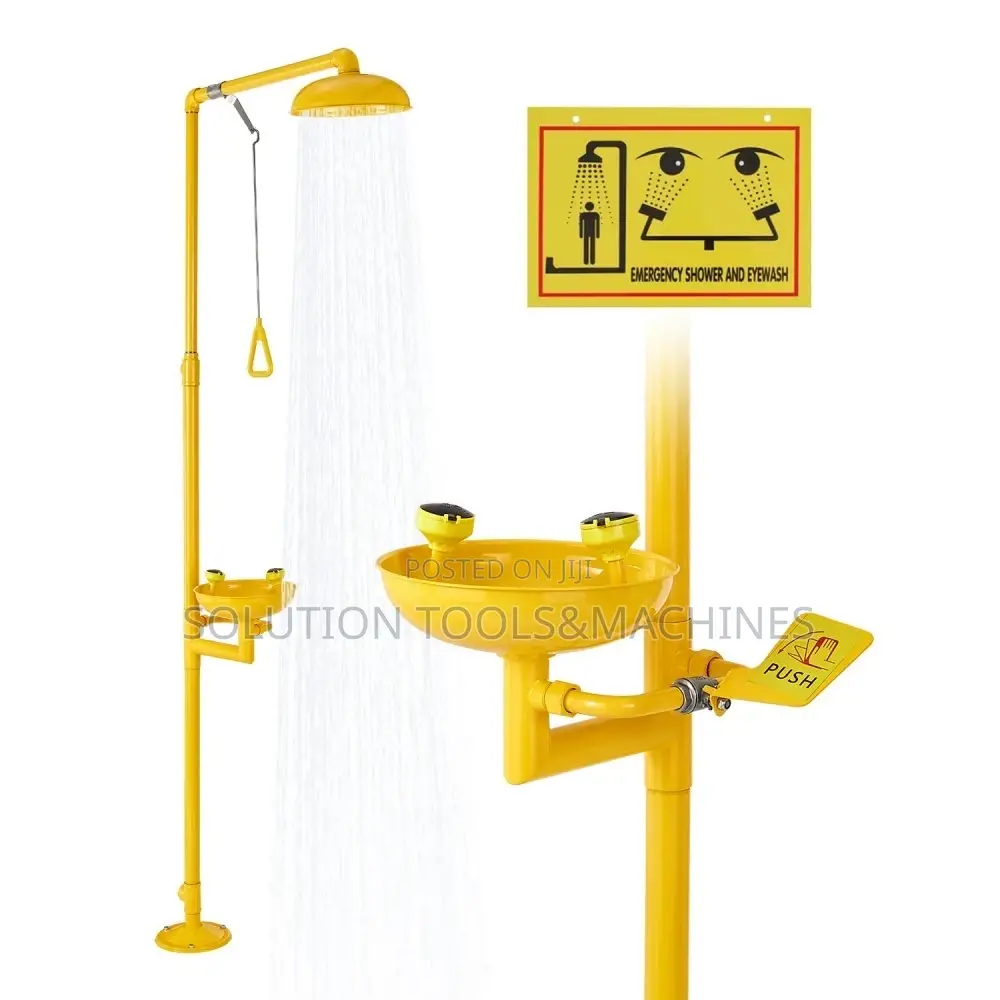 Galvanized Pipe Emergency Eyes Wash Station