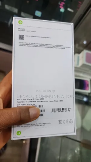 New Apple iPhone 15 128 GB Yellow