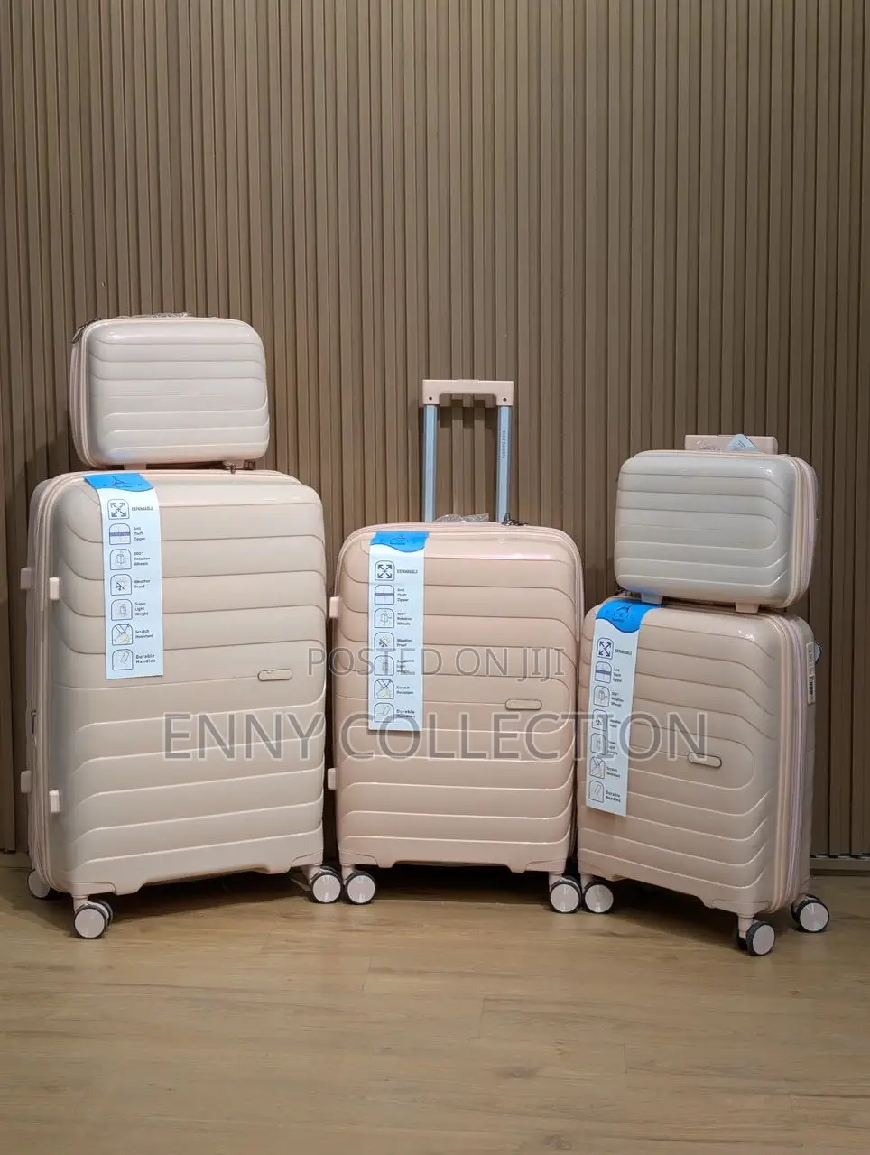 High Quality Solid Pp Set 5 Luggage Traveling Box