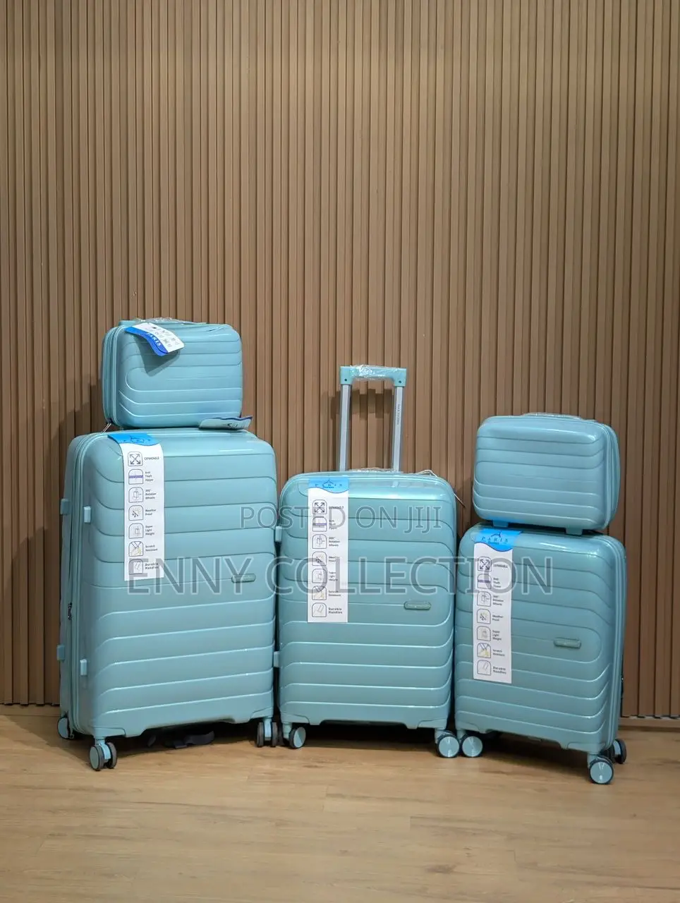 High Quality Solid Pp Set 5 Luggage Traveling Box