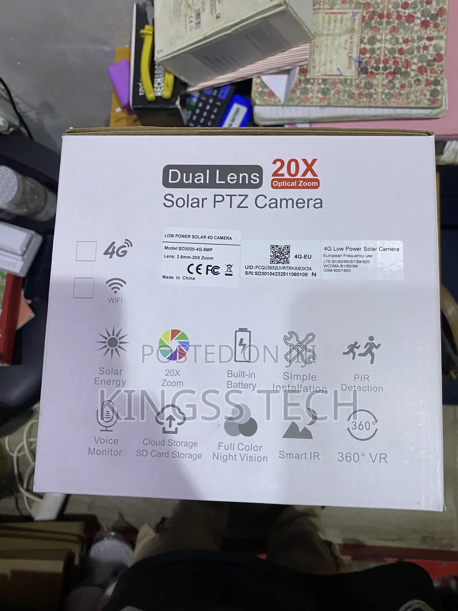 Sd3020 Dual Lens Solar Camera