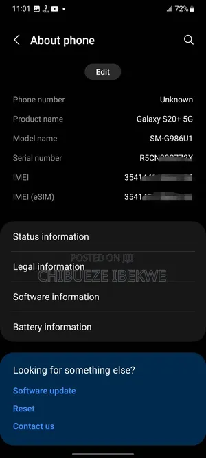 Samsung Galaxy S20+ 5G 128 GB Black