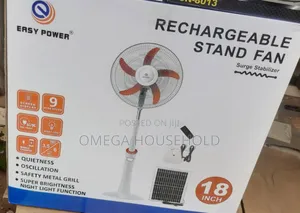 18" Solar Power Fan With Panel and Bulbs