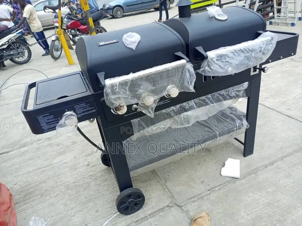 Gas and Charcoal Combo Grill