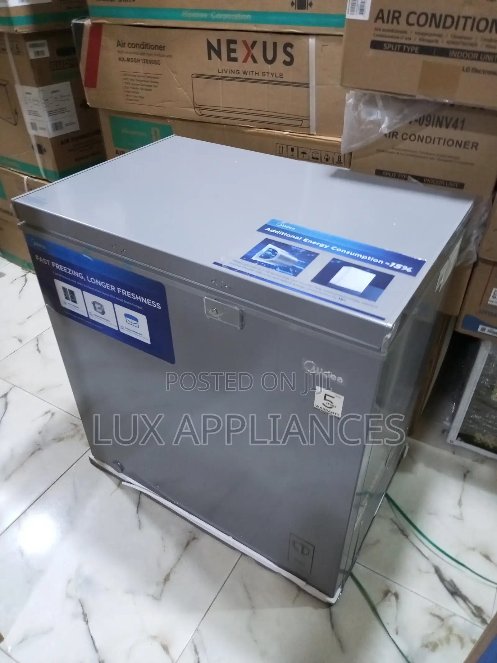 Midea 197l Deep Freezer With Adjustable Temperature