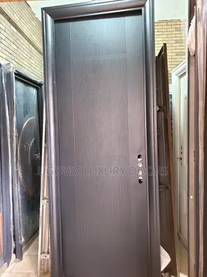 3ft Extra Height Black Steel Security Door