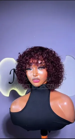 100% Human Hair Curls Fringe