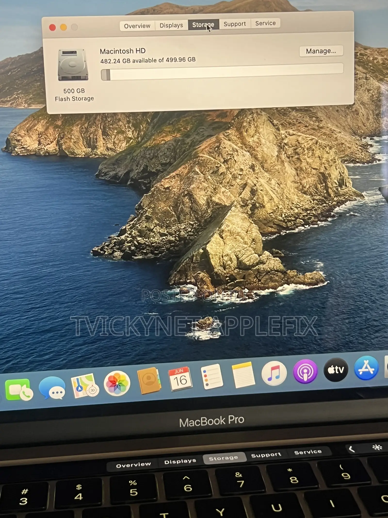 Laptop Apple MacBook Pro 2020 8GB Intel Core i5 SSD 512GB
