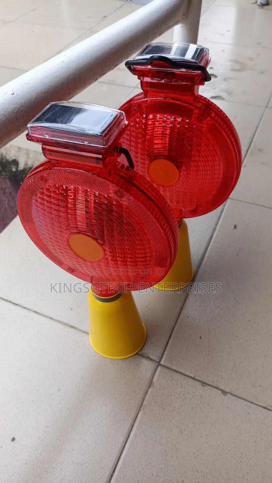 Solar Warning Traffic Cone Light