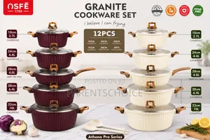 Osfe 12pcs Granite Cookware Set
