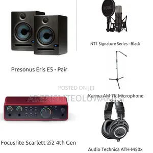 Presonus Eris E5-Pair Focusrite Scarlett 2i2 4th Gen Nt1 Signature