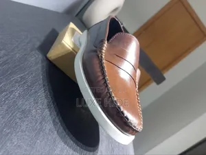 Brown Leather Loafers Shoe