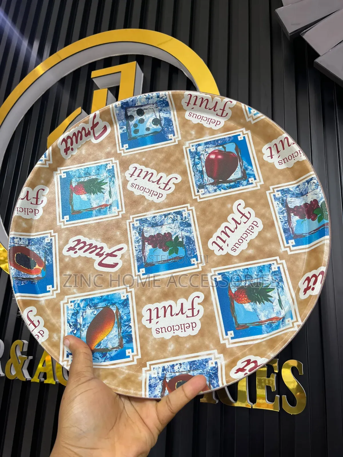 Round Serving Tray Assorted