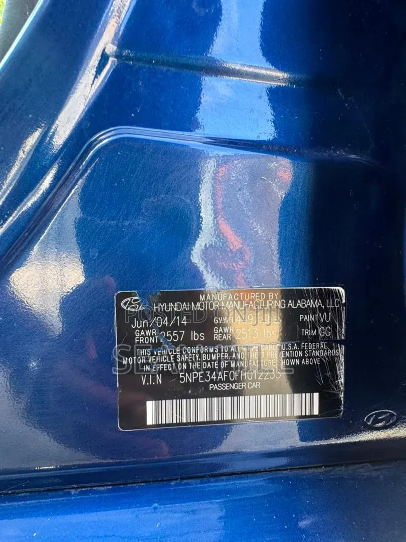 Hyundai Sonata 2015 Blue