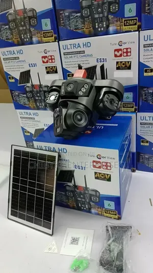 12mp Triple Lens Essecloud App Solar PTZ Camera, With Auto Tracking