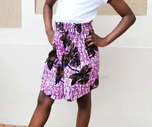Ankara Print High Waisted Girls Short
