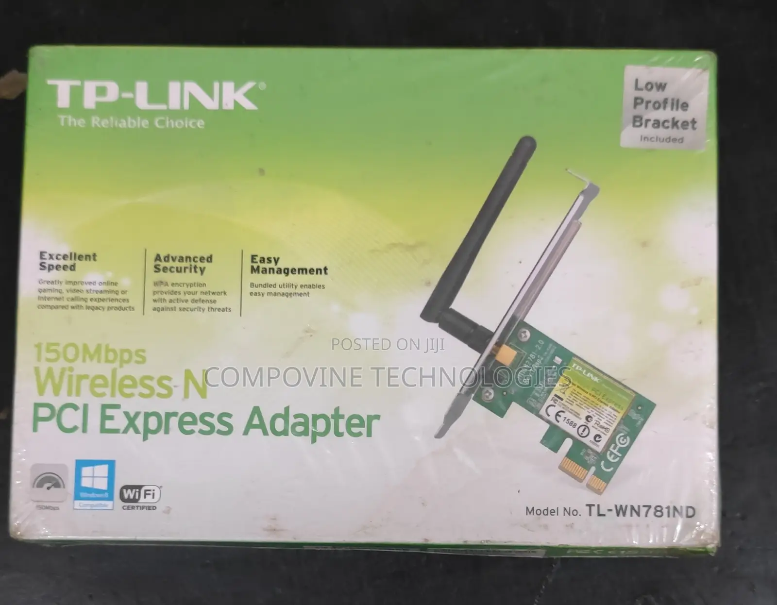 Tp-Link Tl-Wn781nd 150mbps Wireless N Pci Express Adapter