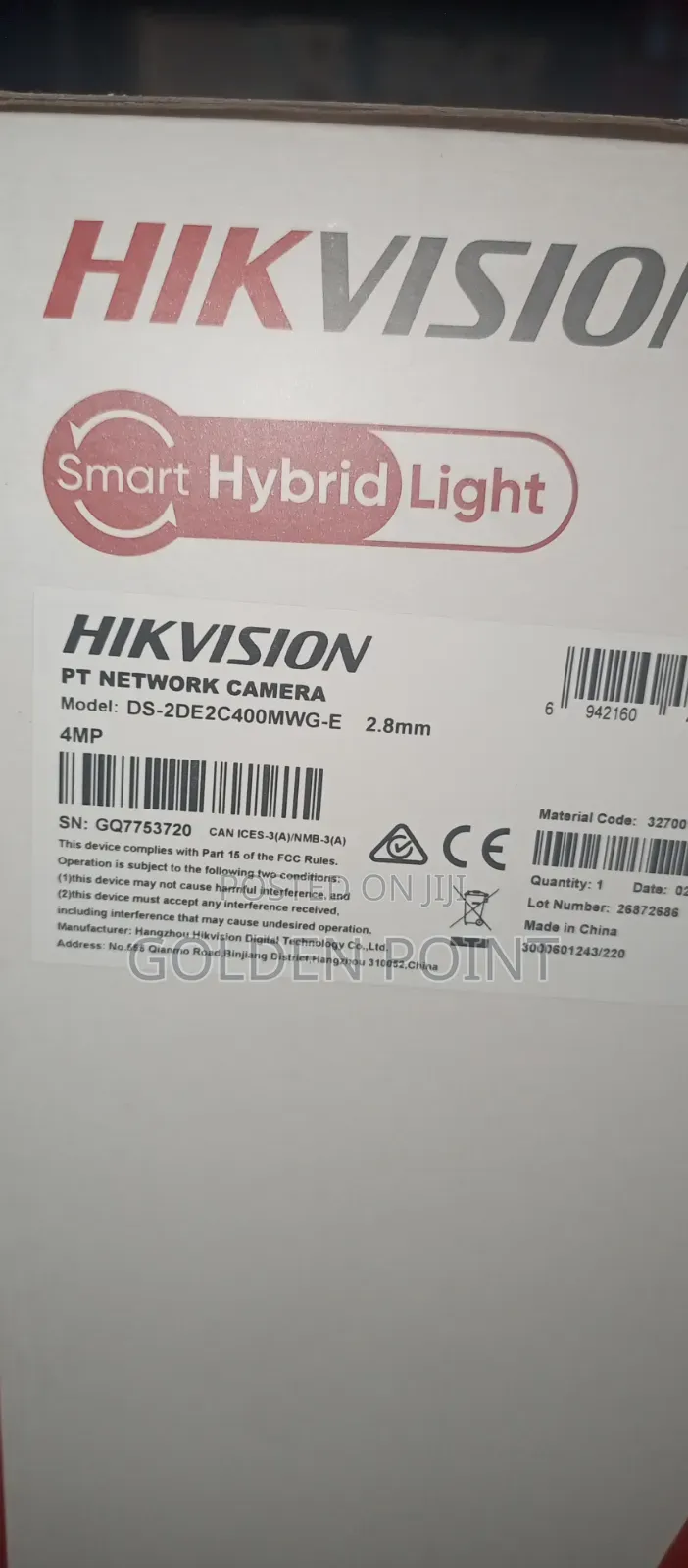 Hikvision Min PTZ Ds- 2de2c400mwg-E 120m Length