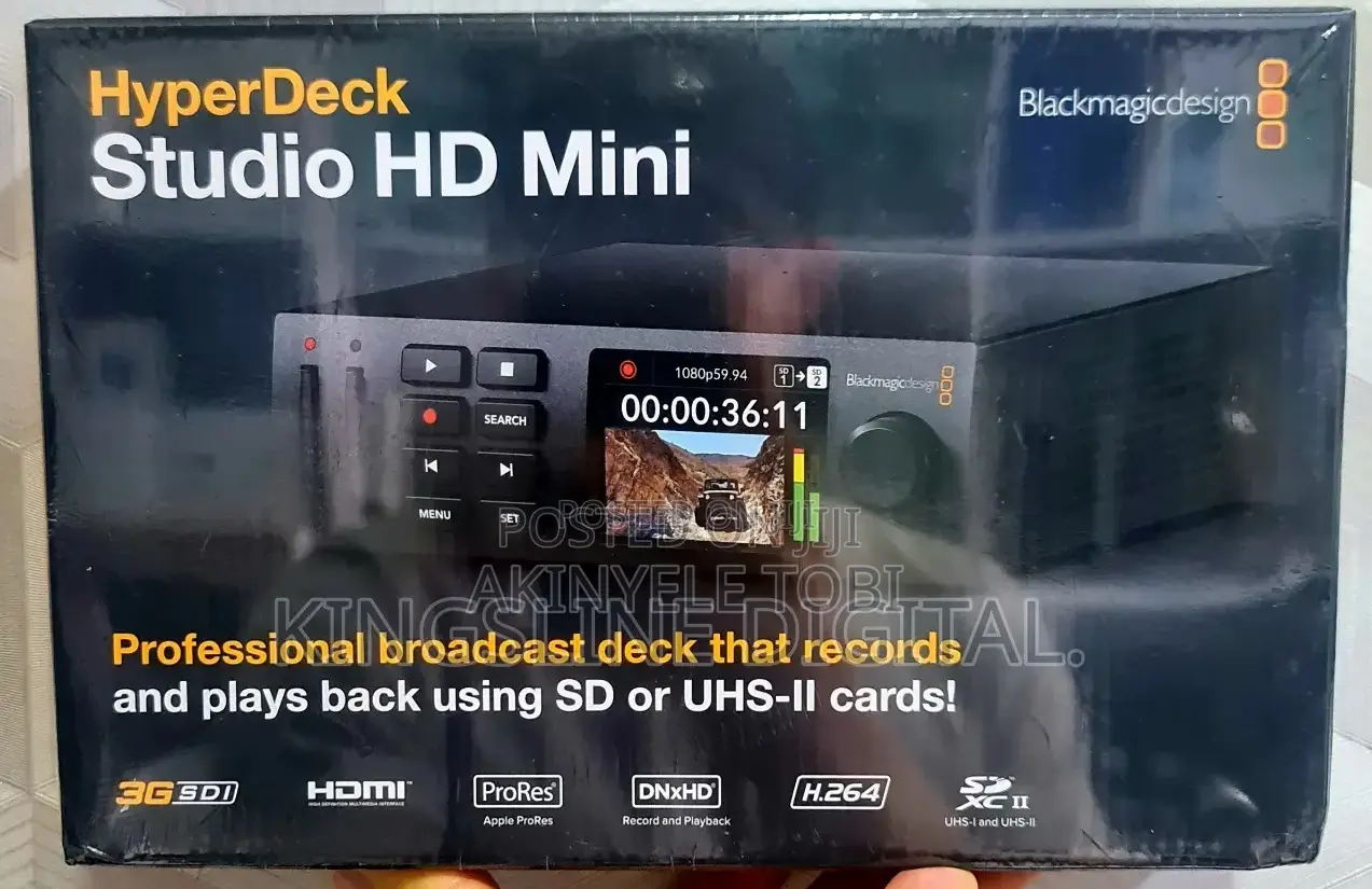 Blackmagic Hyperdeck Studio Mini Ultra Hd Broadcast Deck