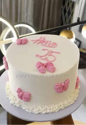 Hello 25 Birthday Cake :7 Inches By 3 Layers