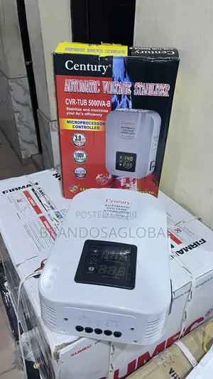 Century Stabilizer CVR-Tub-5000va-B –Durable Home Electrical Appliance