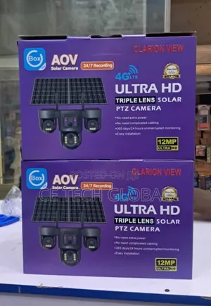 Triple Lens Solar PTZ Camera