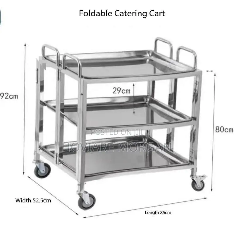 3 Layer Food Trolley (Foldable)
