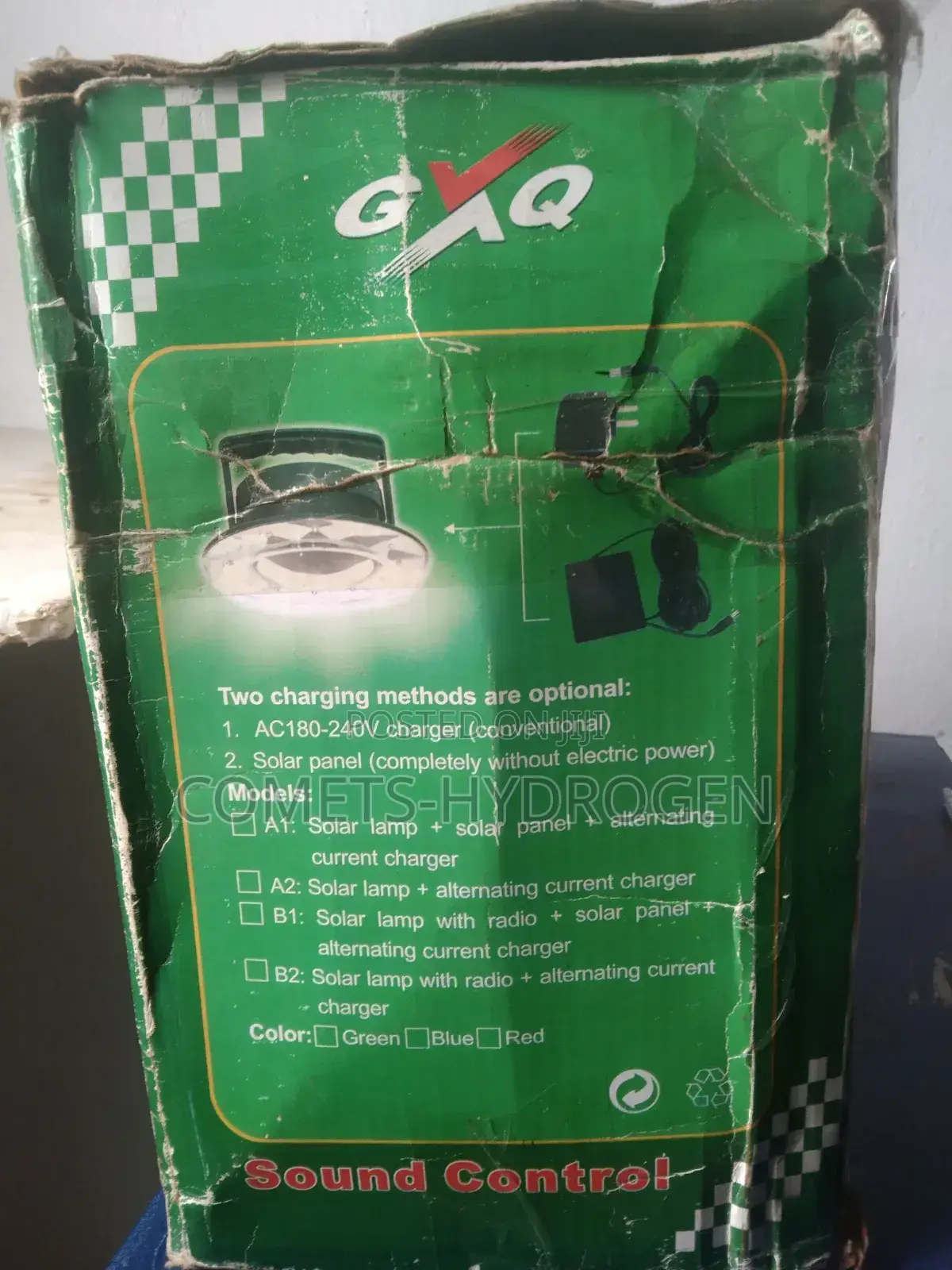 Solar Lamp With Sound Control