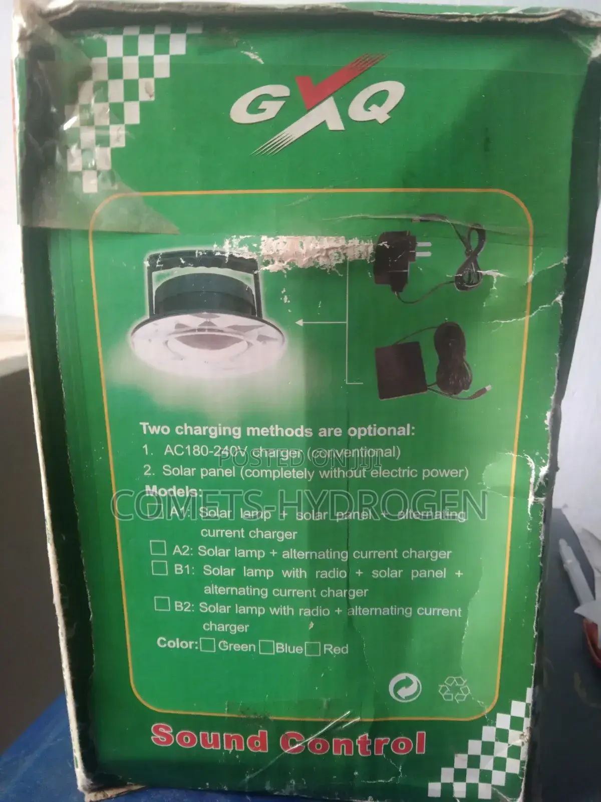 Solar Lamp With Sound Control