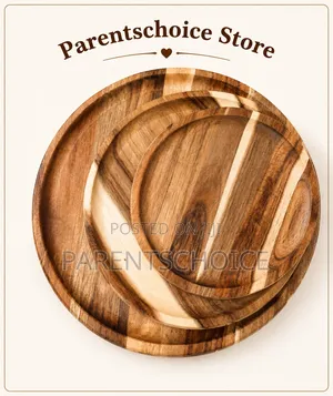 Acacia Wooden Serving Plate-Small/Medium/Big - 1pc