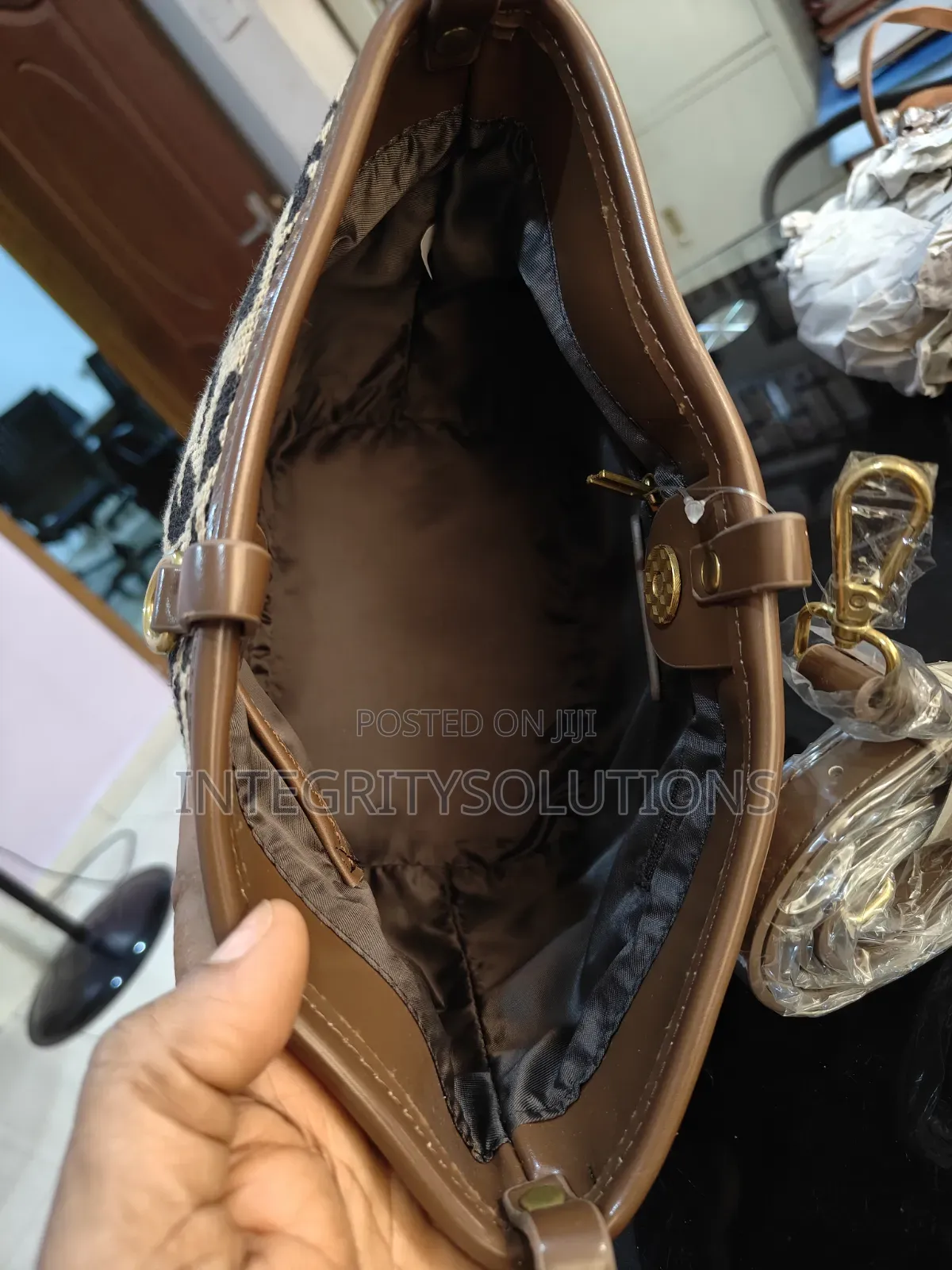 Leopard Print Bucket Bag