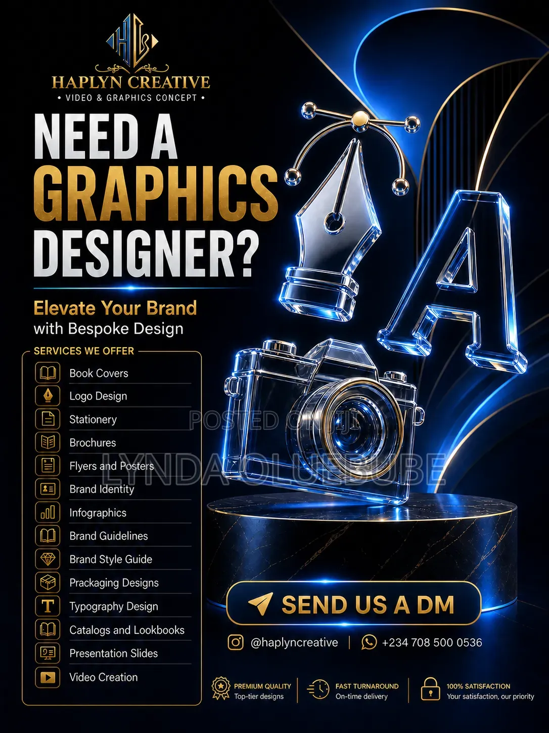 Logo, Packaging, Flyers Video Concepts - Professional Design