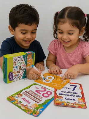 Numerical Fash Cards With Pen Kids Educational Toy Ages 3+