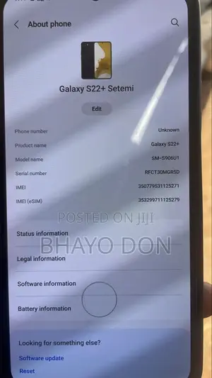 Samsung Galaxy S22+ 5G 128 GB Black