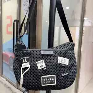 Unisex Kaws Premium Mesh Crossbody Bag