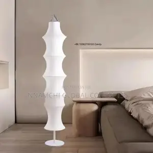 Silk Floor Lamp Living Room Standing Lamp Light Luxury Bedroom Design