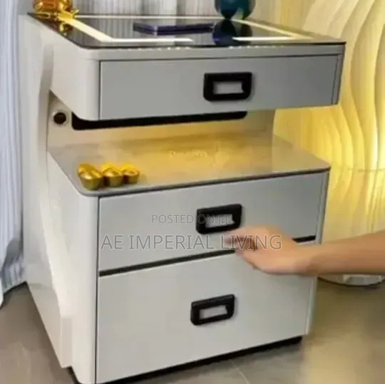 Fireproof Side Drawer With Wirless Charger
